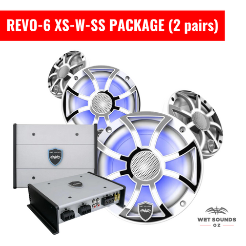Wet Sounds REVO 6 XS-W-SS Package (2 Pairs)