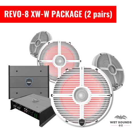 Wet Sounds REVO 8 XW-W Package (2 Pairs)