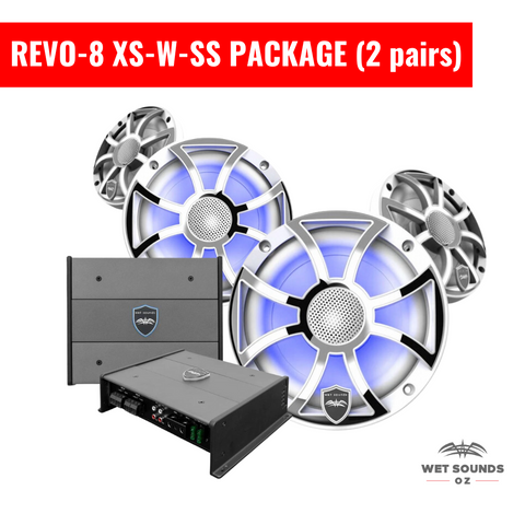Wet Sounds REVO 8 XS-W-SS Package (2 Pairs)
