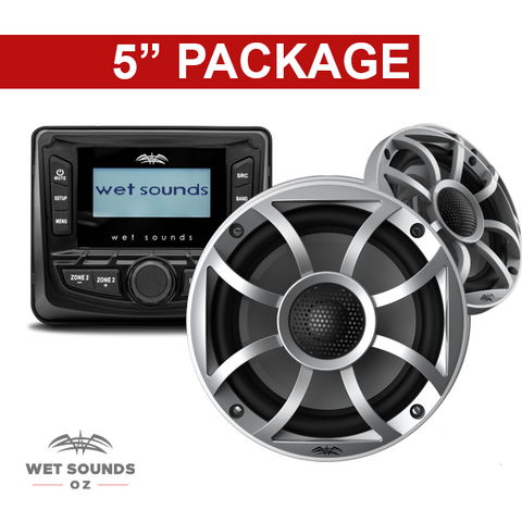 Wet Sounds MC-5 & RECON-5 (1 Pair) Package